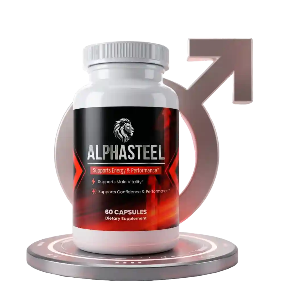 AlphaRock male performance supplement — 8-ingredient natural formula