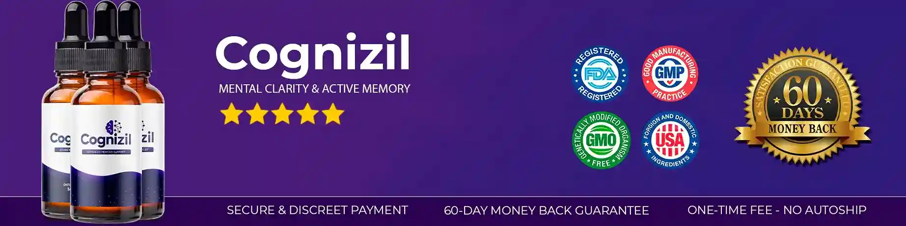 Cognizil brain supplement benefits — memory focus mental clarity cognitive support