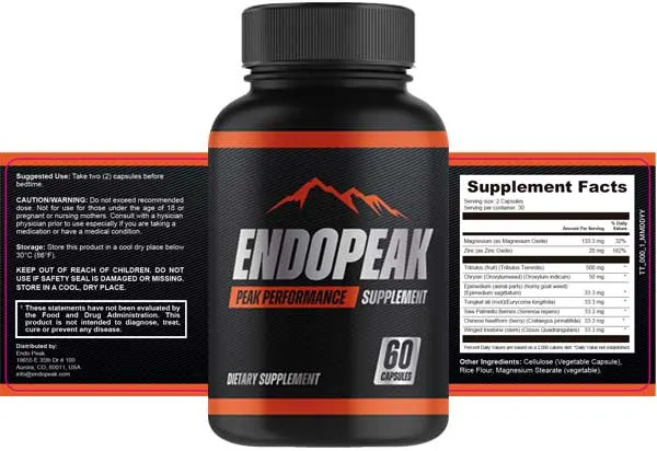 EndoPEAK 8-ingredient male enhancement sexual wellness review 2026