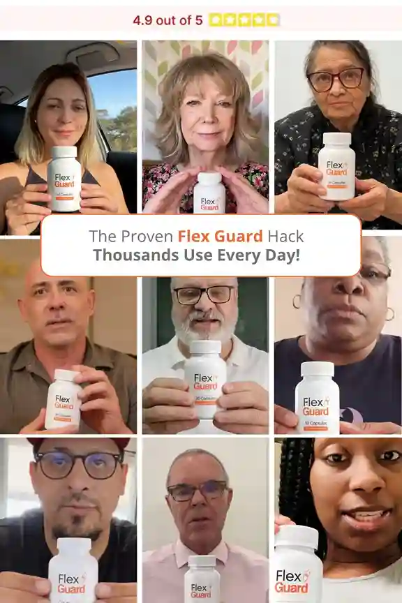 Flex Guard 5 ingredients Turmeric Boswellia Glucosamine Chondroitin Hyaluronic Acid joint support 2026