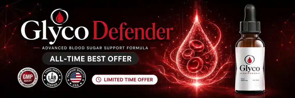 GlycoDefender blood sugar supplement 2026 — liquid botanical drops for glucose support and energy