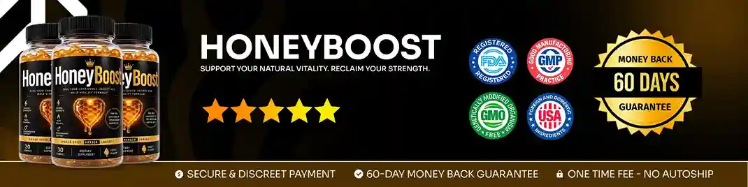 HoneyBoost benefits — testosterone support, energy, libido and endurance