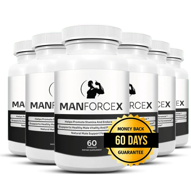 ManForceX 6 ingredients Tongkat Ali Horny Goat Weed Saw Palmetto Sarsaparilla Nettle Boron male vitality testosterone 2026