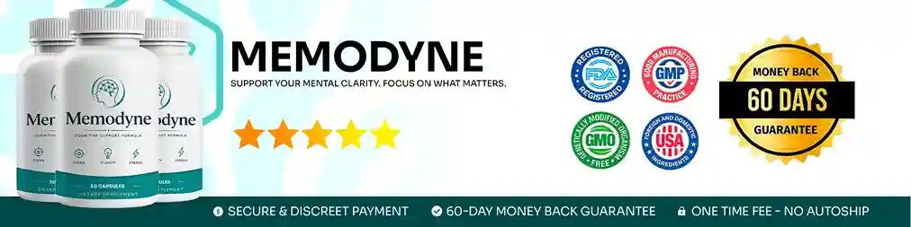 Memodyne 6-ingredient brain supplement benefits — memory, focus, mental clarity