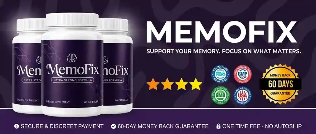 MemoFix 5-ingredient brain supplement official bottle 2026