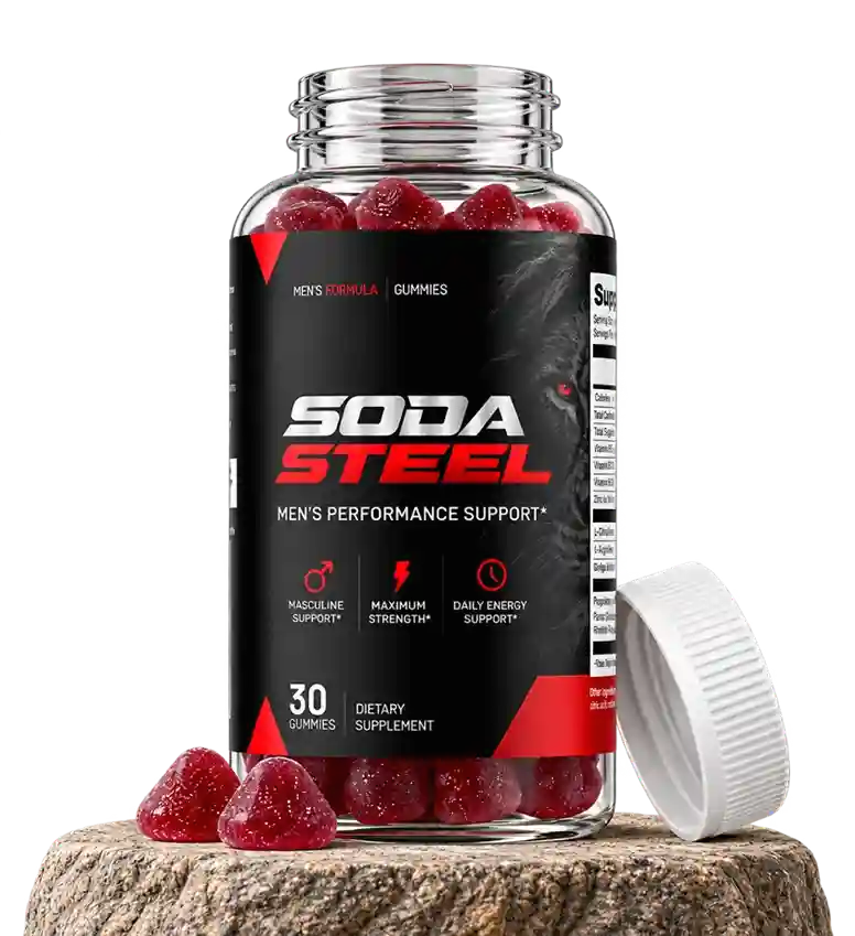 Soda Steel customer reviews 2026 — verified buyer testimonials for men's energy, stamina and vitality gummy supplement