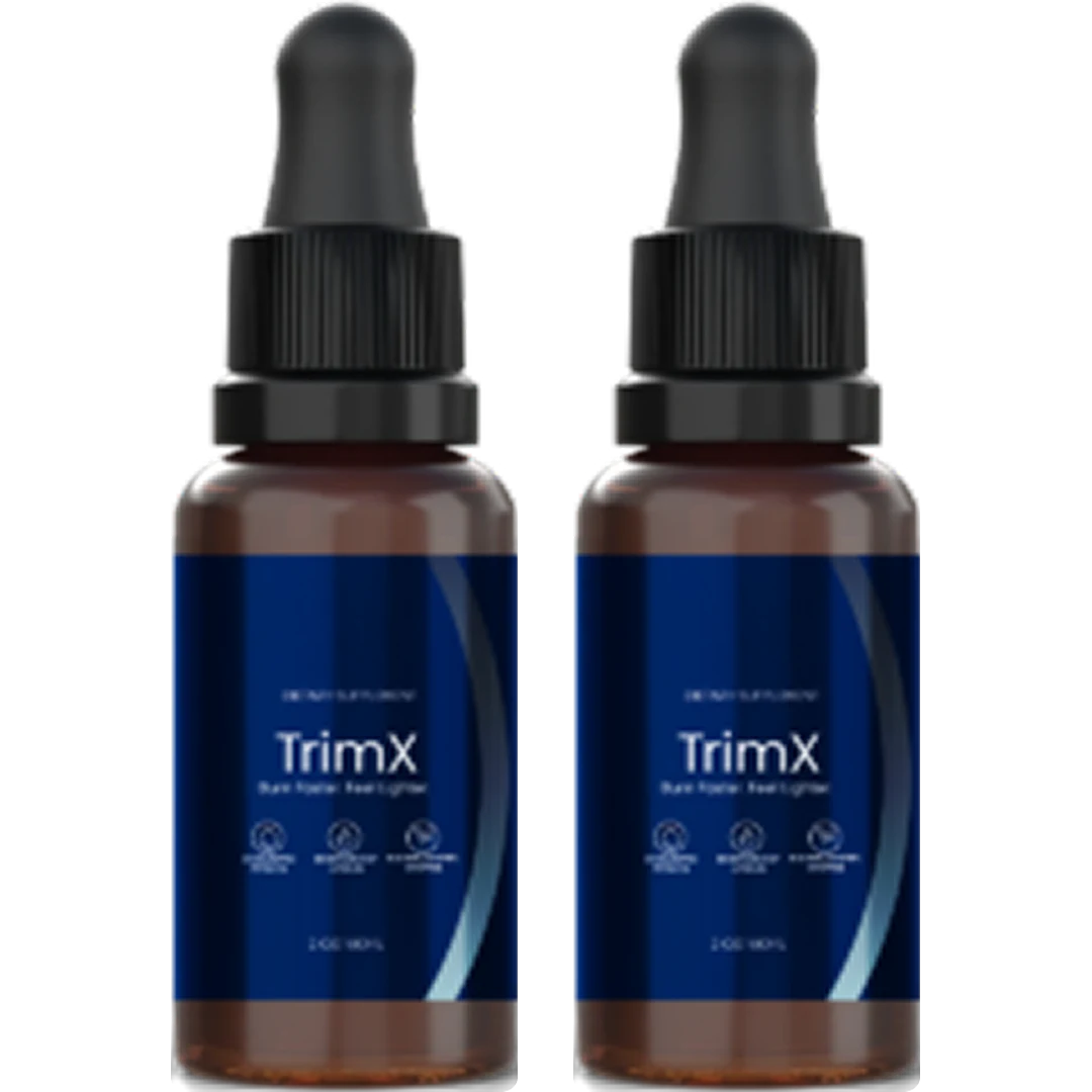 TrimX supplement 2-bottle formula detail view