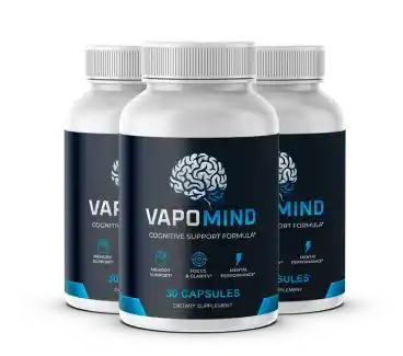 VapoMind brain supplement benefits — five-ingredient nootropic stack for memory, clarity, and sustained cognitive focus