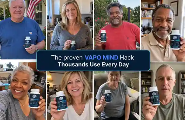VapoMind nootropic brain supplement — Ginkgo Biloba, Bacopa Monnieri, Phosphatidylserine formula for memory focus and mental clarity 2026